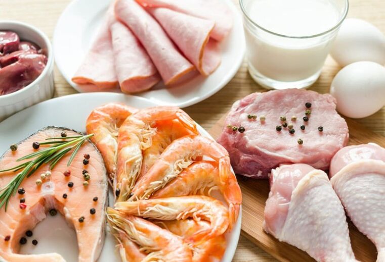 Carne e frutos do mar